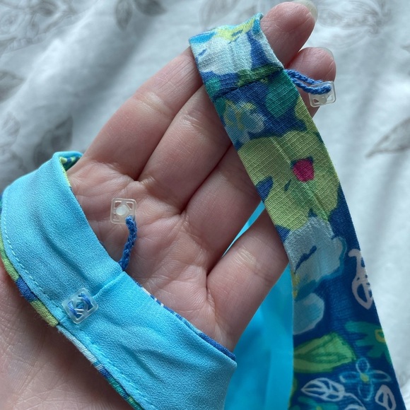 Sigrid Olsen Blue Green Floral Maxi Dress 10 Forest Fairy Granola Girl Cottage - Picture 6 of 11